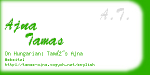ajna tamas business card